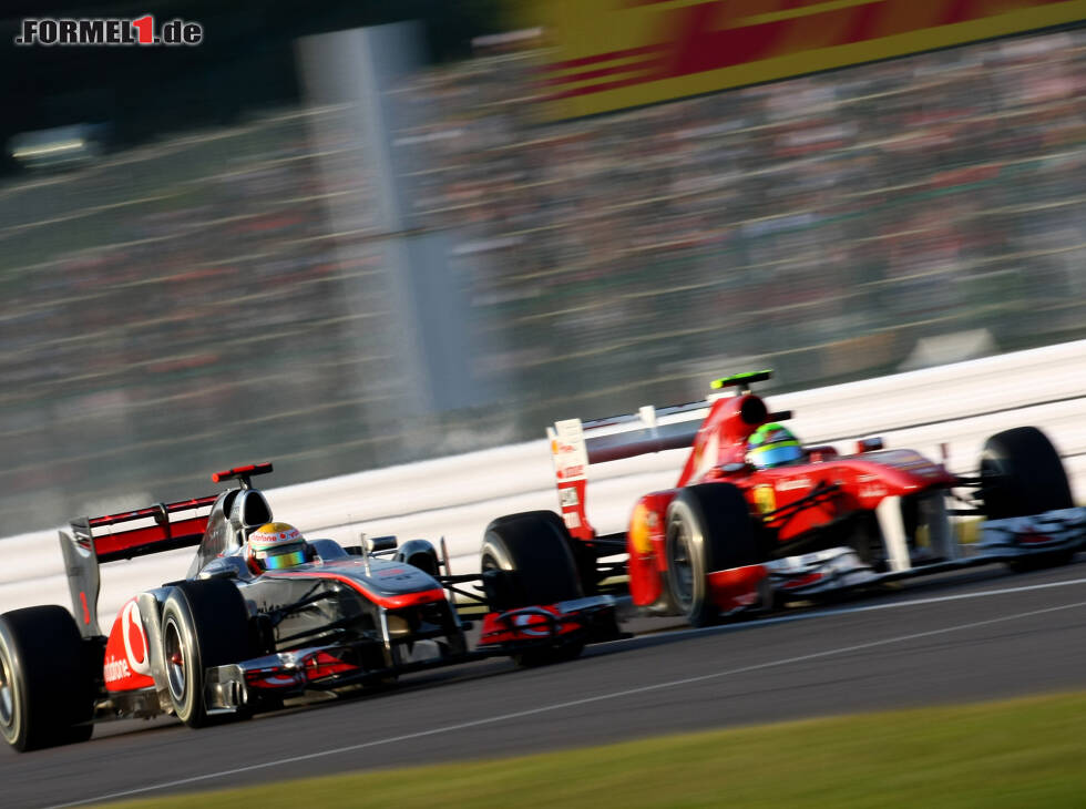 Foto zur News: Lewis Hamilton, Felipe Massa