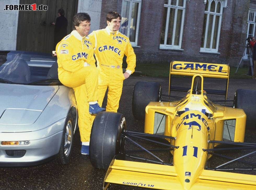 Foto zur News: Die Lotus-Piloten Derek Warwick und Martin Donnelly vor der Saison 1990