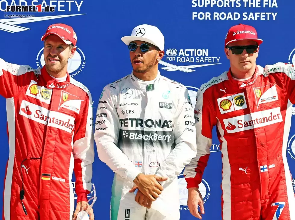Sebastian Vettel, Lewis Hamilton, Kimi Räikkönen Foto zur News: Sebastian Vettel, Lewis Hamilton, Kimi Räikkönen