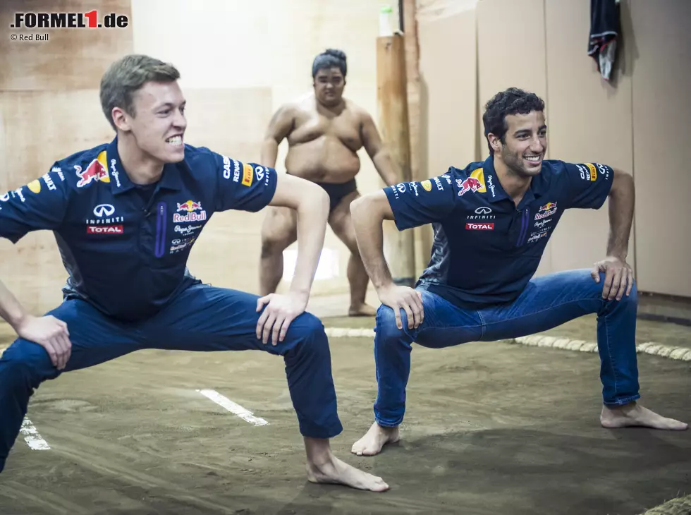 Foto zur News: Daniel Ricciardo, Daniil Kwjat