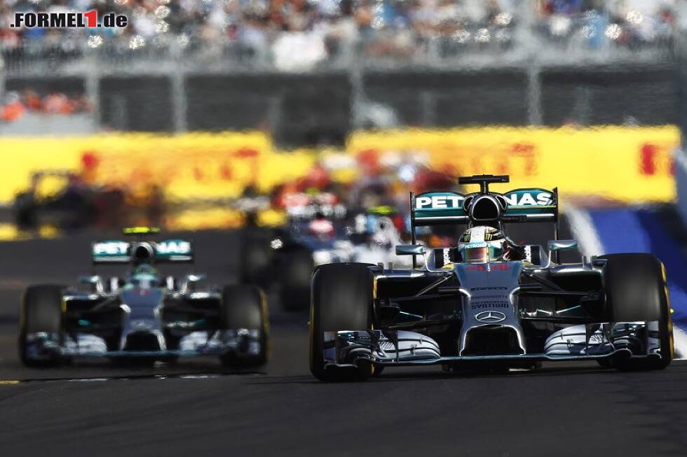 Foto zur News: Lewis Hamilton, Nico Rosberg