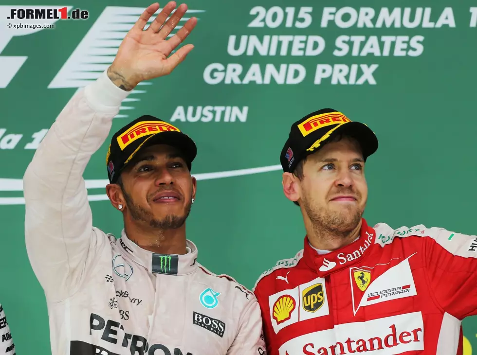 Foto zur News: Lewis Hamilton, Sebastian Vettel