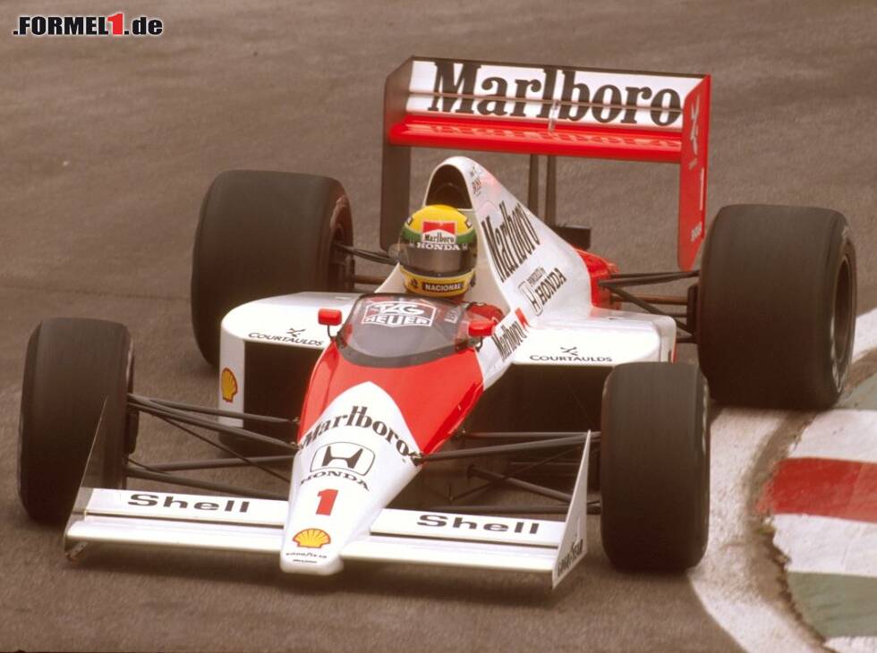 Foto zur News: Ayrton Senna, McLaren-Honda
