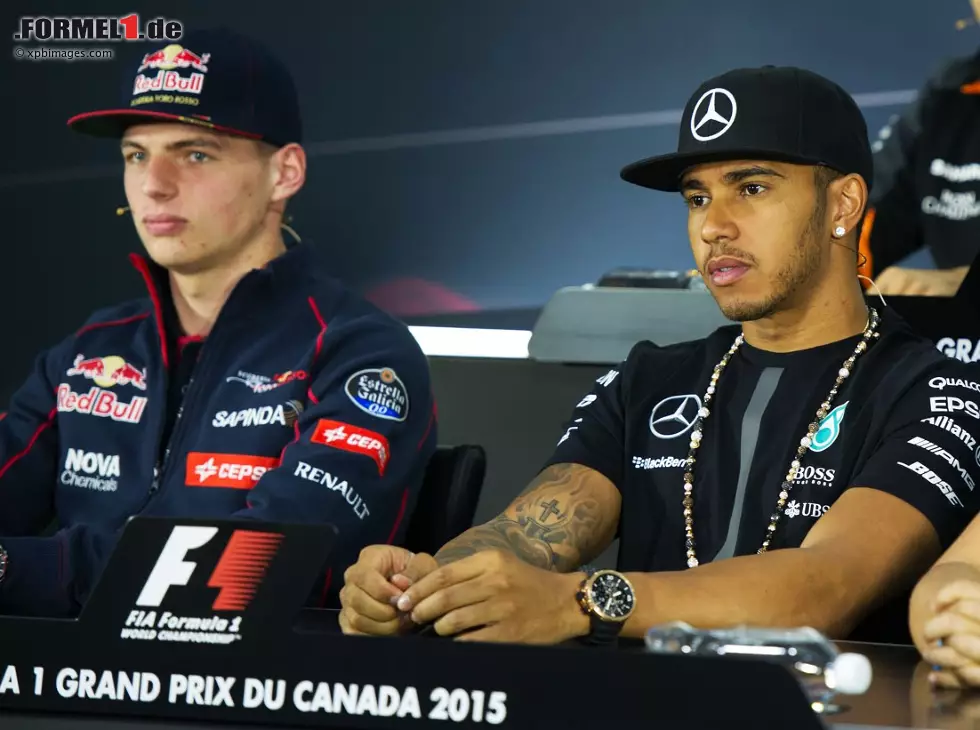 Foto zur News: Max Verstappen, Lewis Hamilton, Felipe Massa