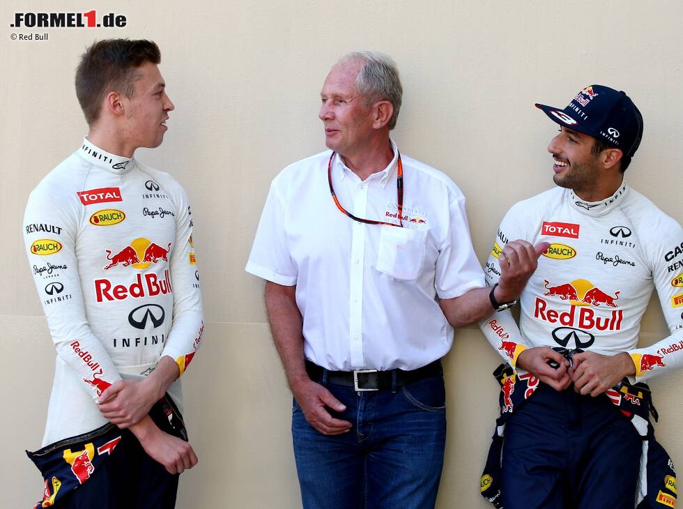 Foto zur News: Daniel Ricciardo, Daniil Kwjat, Helmut Marko