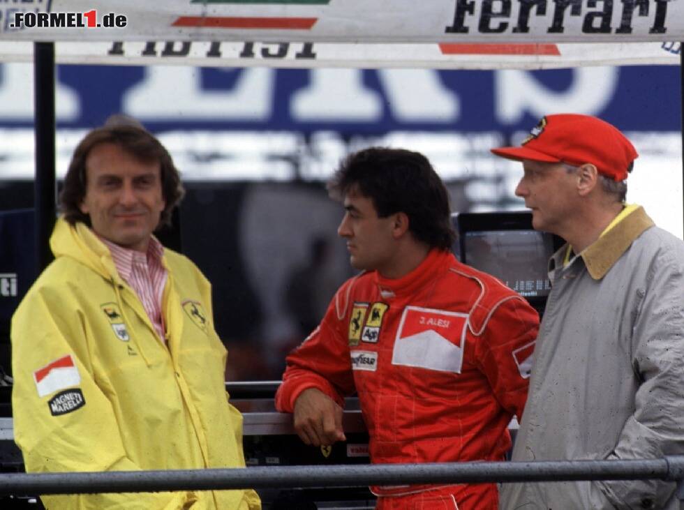 Foto zur News: Luca di Montezemolo, Niki Lauda, Jean Alesi