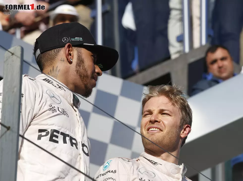 Foto zur News: Lewis Hamilton, Nico Rosberg
