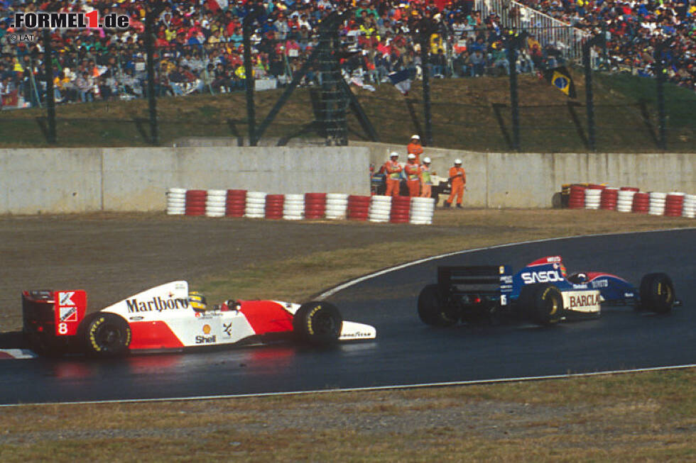 Foto zur News: Ayrton Senna #AND# Eddie Irvine