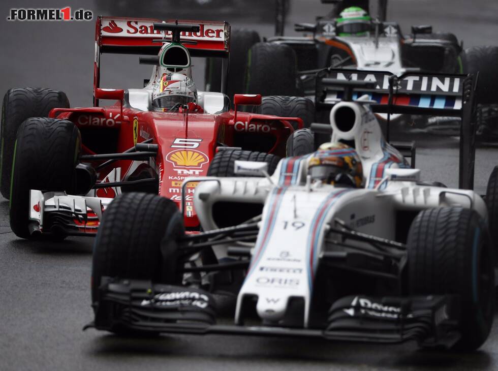 Foto zur News: Felipe Massa, Sebastian Vettel, Nico Hülkenberg