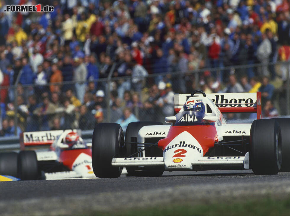 Foto zur News: Alain Prost, Niki Lauda