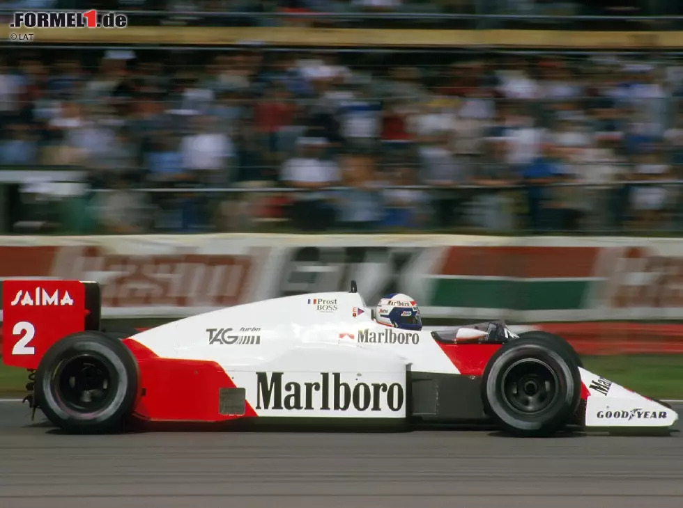 Foto zur News: Alain prost Silverstone 1985