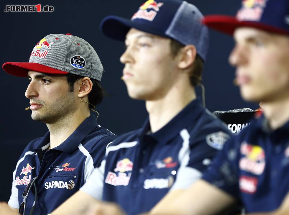 Foto zur News: Carlos Sainz, Daniil Kwjat, Max Verstappen