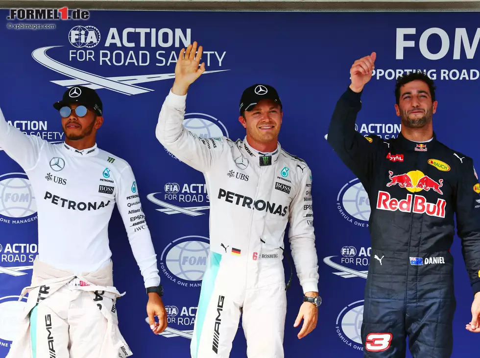 Lewis Hamilton, Nico Rosberg, Daniel Ricciardo Foto zur News: Lewis Hamilton, Nico Rosberg, Daniel Ricciardo