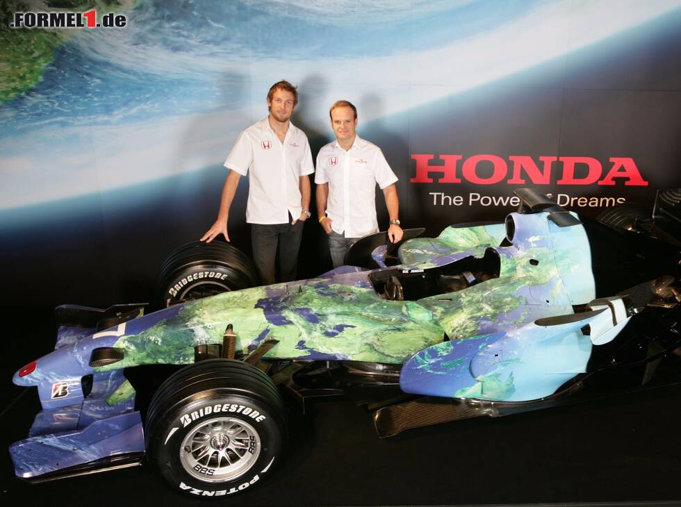 Foto zur News: Jenson Button, Rubens Barrichello