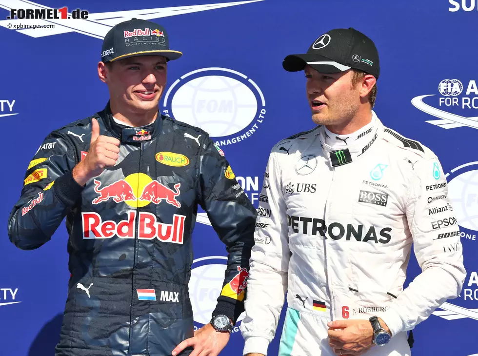 Foto zur News: Max Verstappen, Nico Rosberg