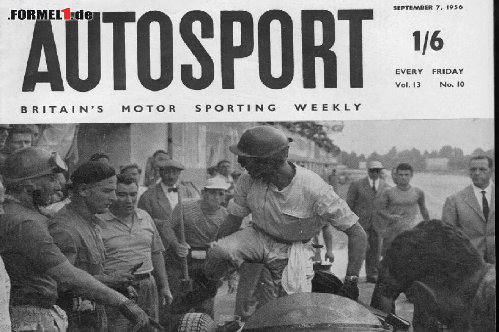 Foto zur News: Peter Collins, Juan Manuel Fangio
