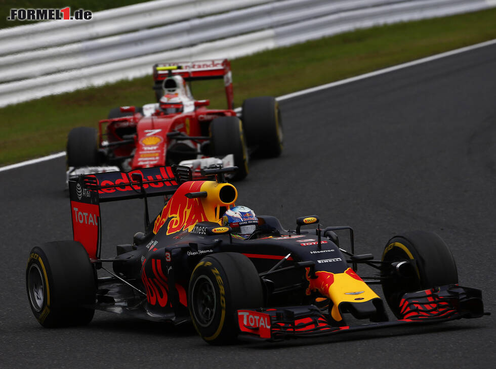 Foto zur News: Daniel Ricciardo, Kimi Räikkönen