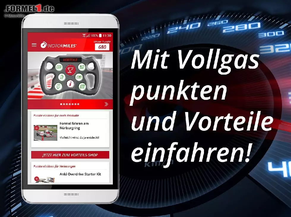 Foto zur News: MotorMiles: Bereits für das Registrieren gibt es die ersten 100 Punkte!