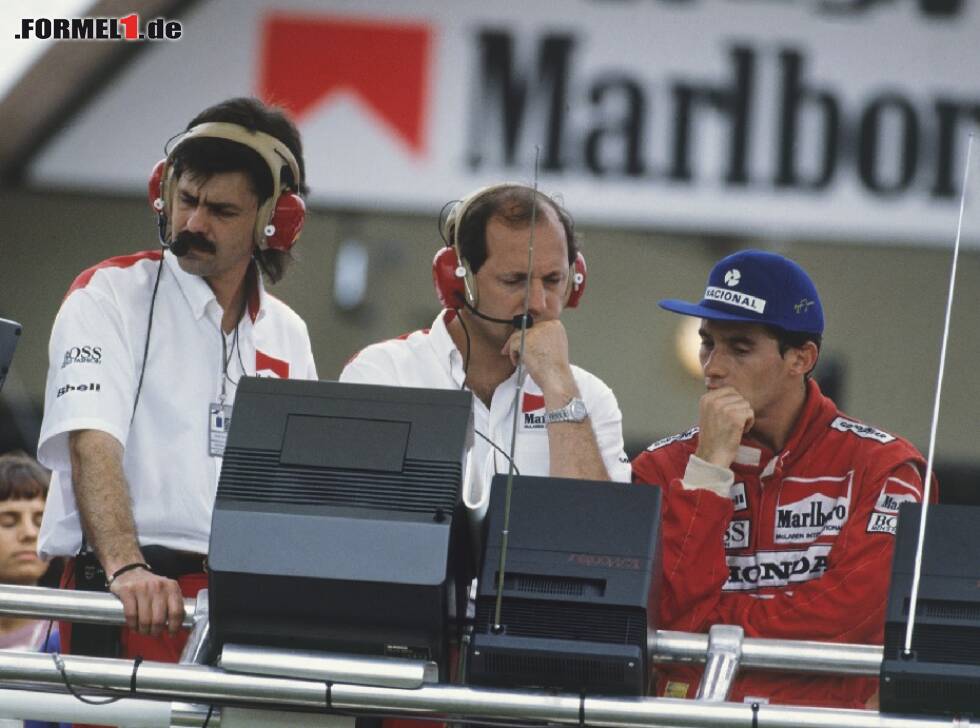 Foto zur News: Ron Dennis, Gordon Murray, Ayrton Senna