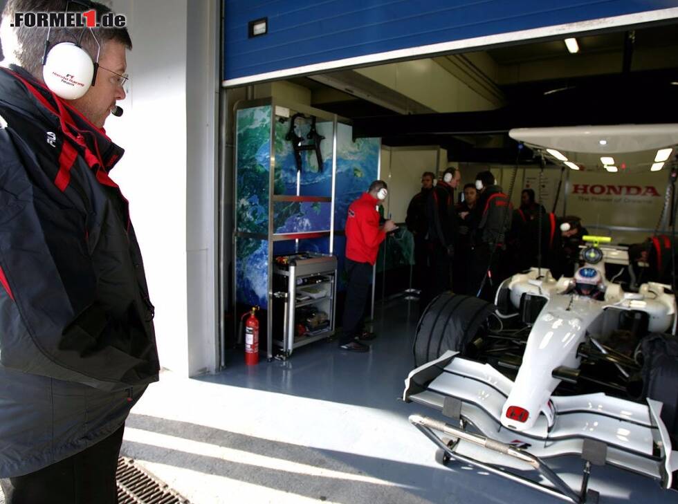 Foto zur News: Jenson Button, Ross Brawn