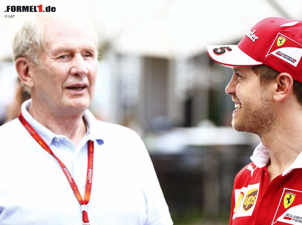 Foto zur News: Sebastian Vettel, Helmut Marko