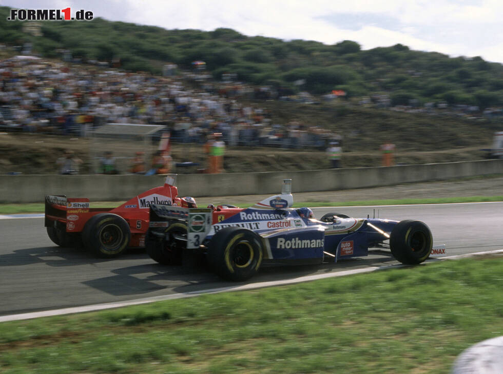 Foto zur News: Michael Schumacher, Jacques Villeneuve