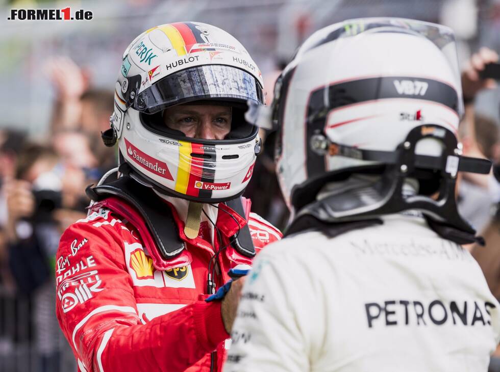 Foto zur News: Sebastian Vettel, Valtteri Bottas