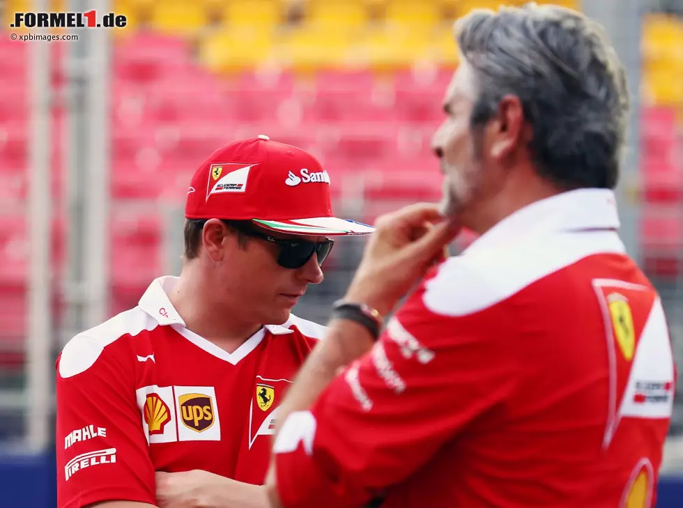 Foto zur News: Maurizio Arrivabene, Kimi Räikkönen