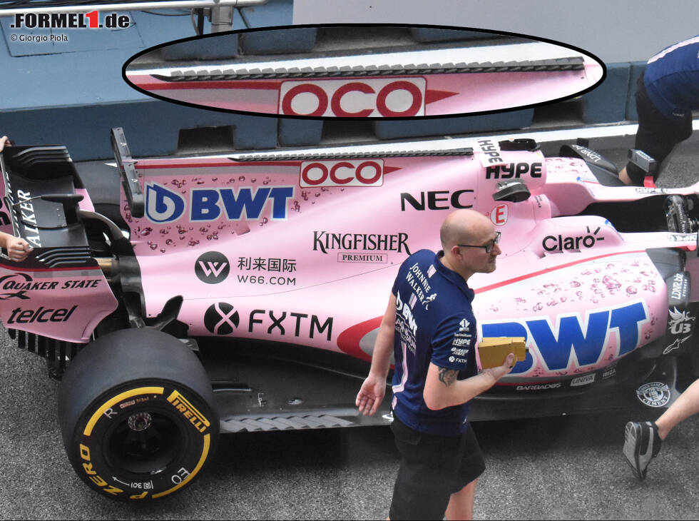 Foto zur News: Force India mit Mini-Flügeln an der &quot;Haifischflosse&quot;