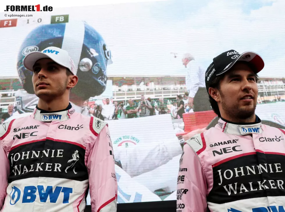 Esteban Ocon, Sergio Perez Foto zur News: Esteban Ocon, Sergio Perez