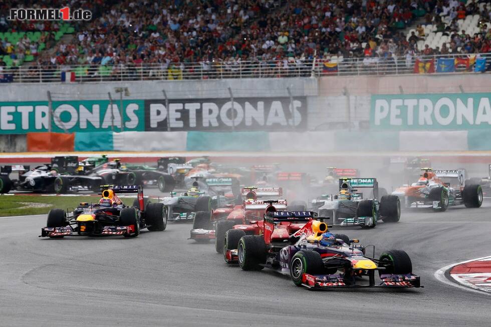 Foto zur News: Sebastian Vettel, Felipe Massa, Fernando Alonso, Mark Webber