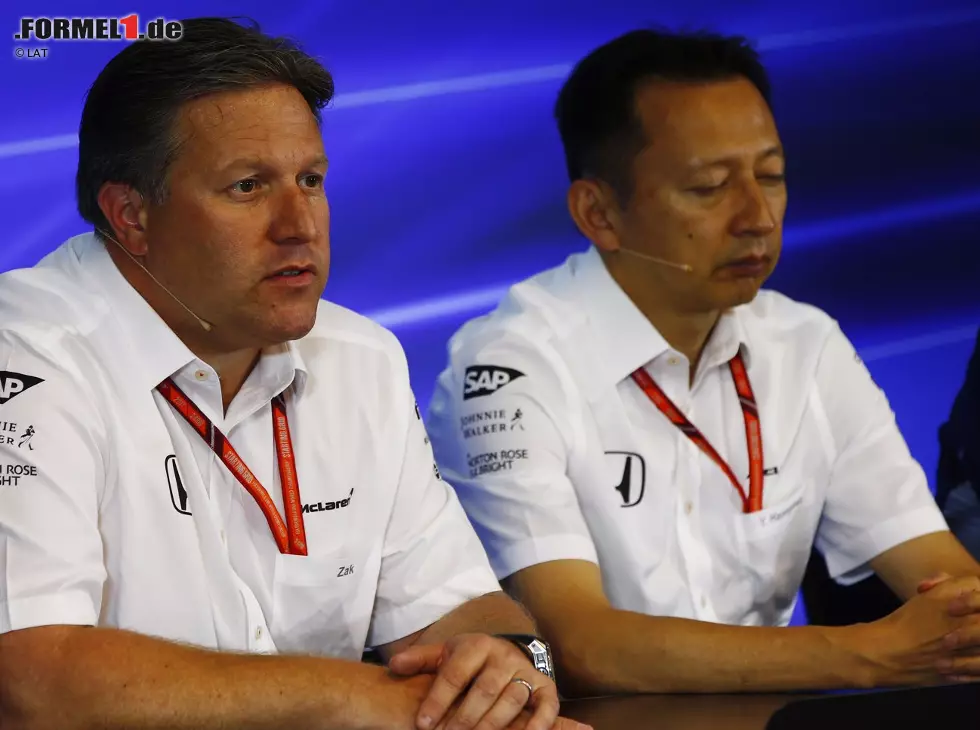 Foto zur News: Zak Brown; Yusuke Hasegawa