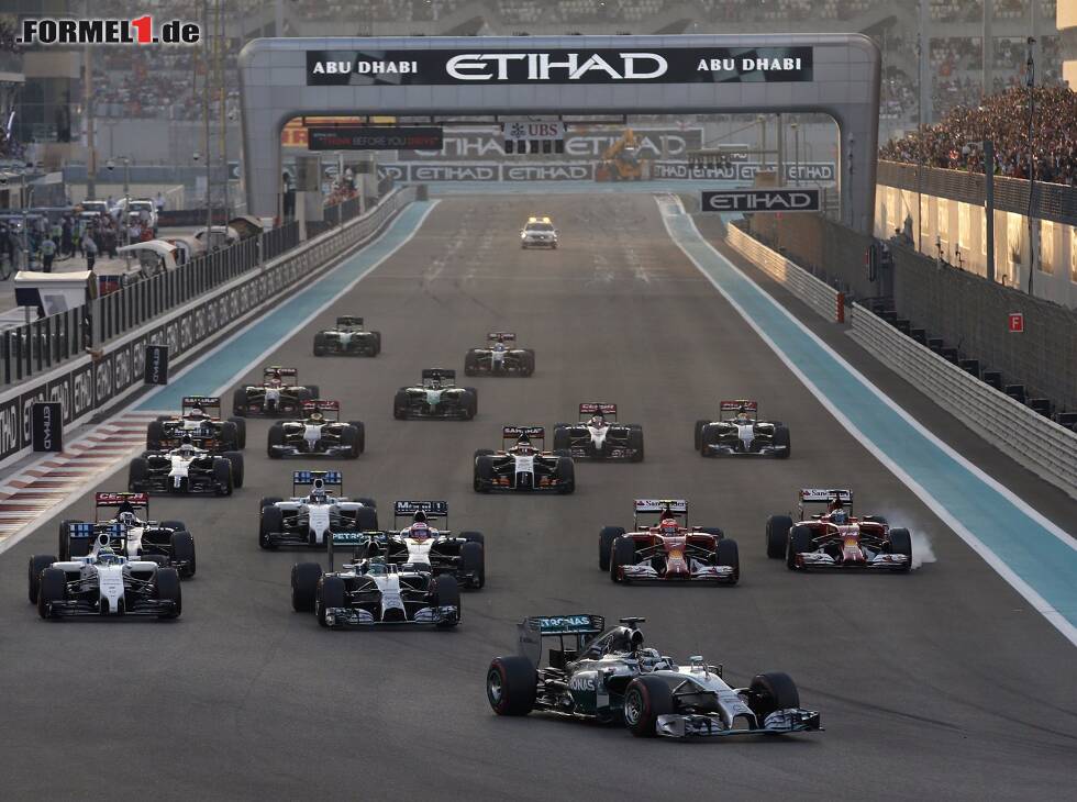 Foto zur News: Lewis Hamilton, Nico Rosberg, Felipe Massa, Jenson Button, Kimi Räikkönen, Fernando Alonso
