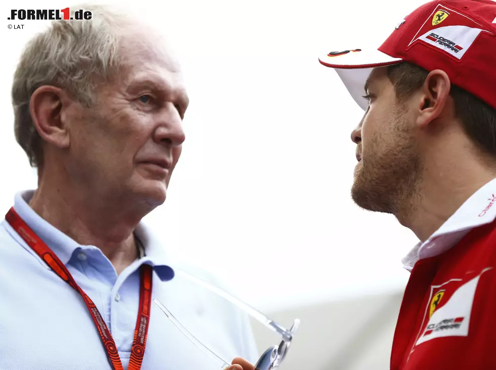 Foto zur News: Sebastian Vettel, Helmut Marko