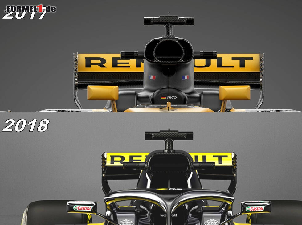 Foto zur News: Renault RS18 vs. RS17: Vergleich, Airbox
