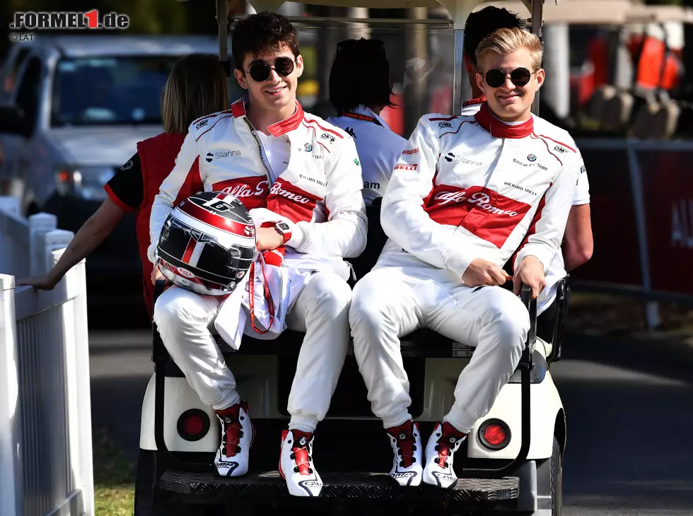 Foto zur News: Charles Leclerc, Marcus Ericsson