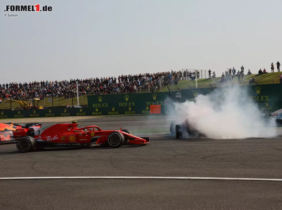 Foto zur News: Max Verstappen, Sebastian Vettel, Kimi Räikkönen, Lewis Hamilton