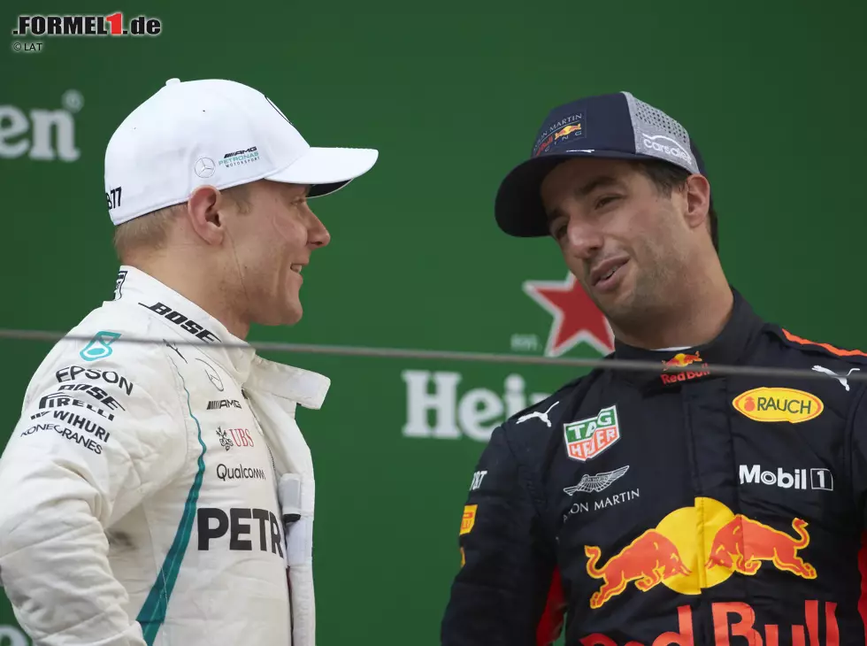 Valtteri Bottas, Daniel Ricciardo Foto zur News: Valtteri Bottas, Daniel Ricciardo