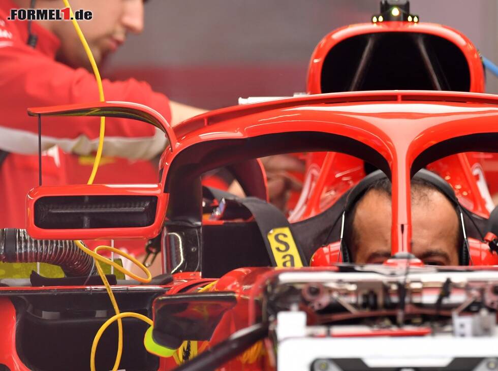 Foto zur News: Ferrari, Halo, Rückspiegel