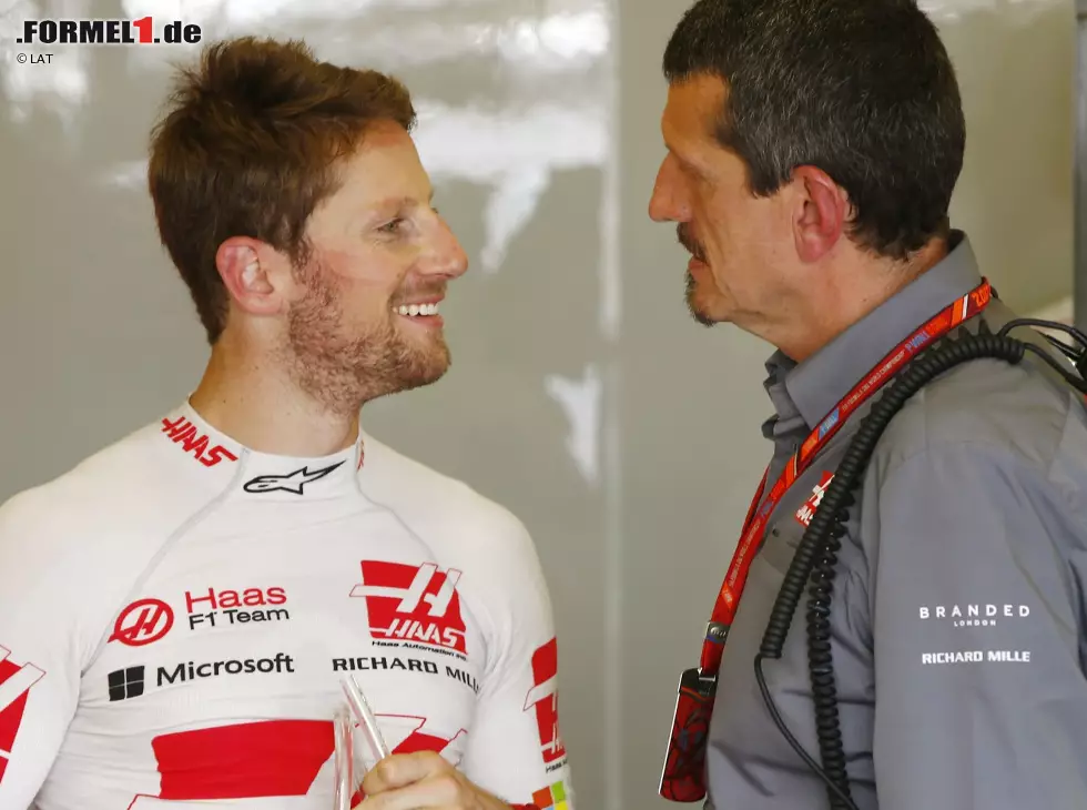 Foto zur News: Romain Grosjean, Günther Steiner