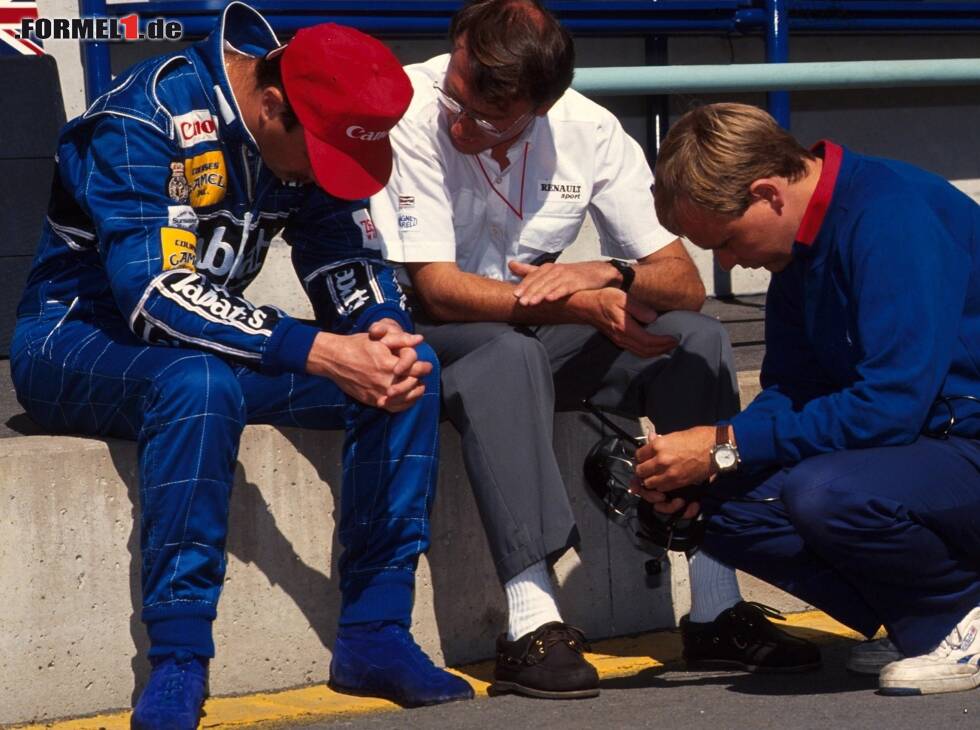 Foto zur News: Nigel Mansell, Bernard Dudot, David Brown