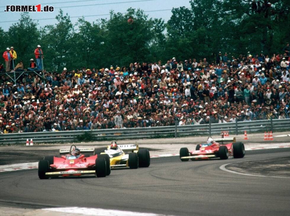 Foto zur News: Gilles Villeneuve, Jean-Pierre Jabouille, Jody Scheckter