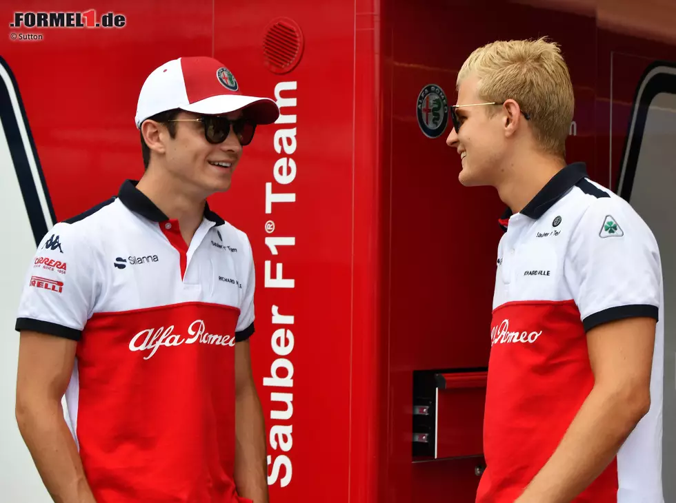 Foto zur News: Charles Leclerc, Marcus Ericsson