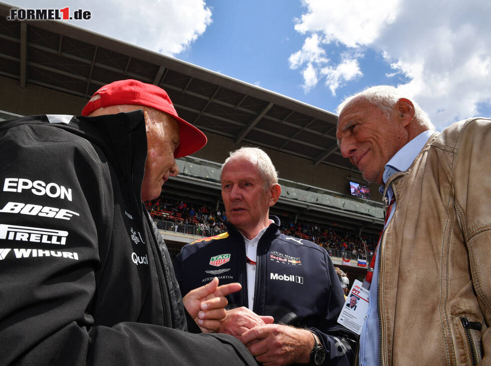 Foto zur News: Niki Lauda, Helmut Marko, Dietrich Mateschitz