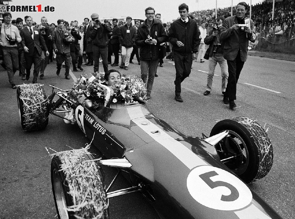Foto zur News: Zandvoort 1967: Rennsieger Jim Clark, Lotus 49