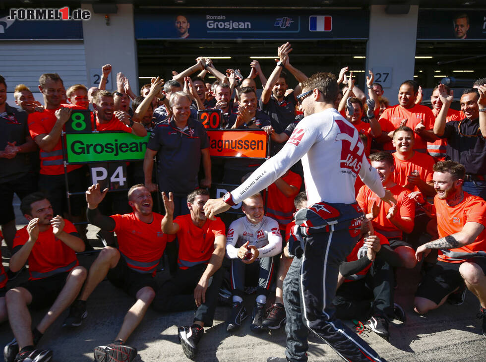 Foto zur News: Romain Grosjean, Kevin Magnussen