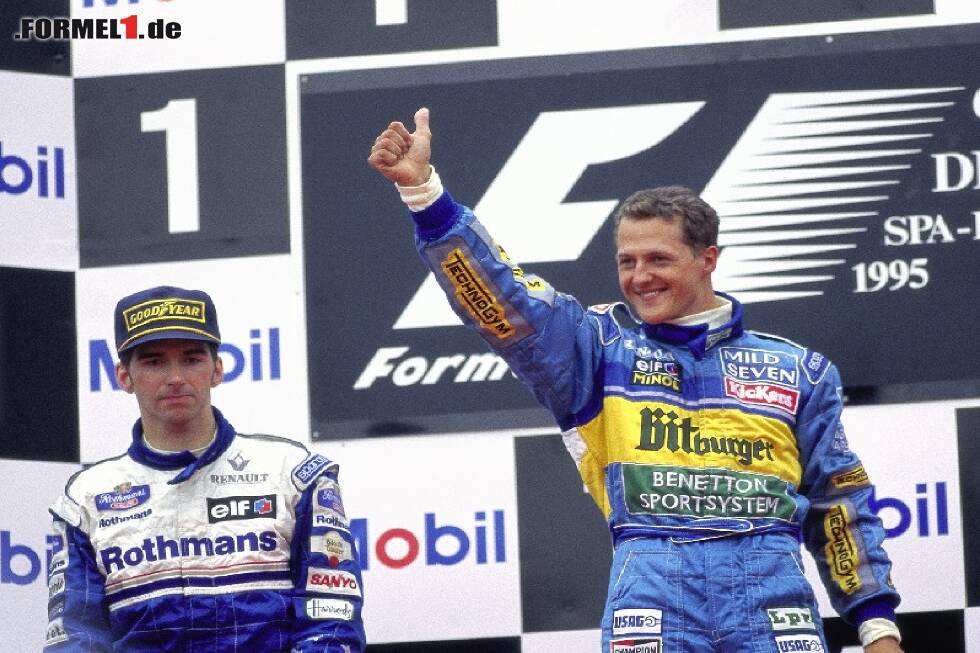 Foto zur News: Michael Schumacher, Damon Hill