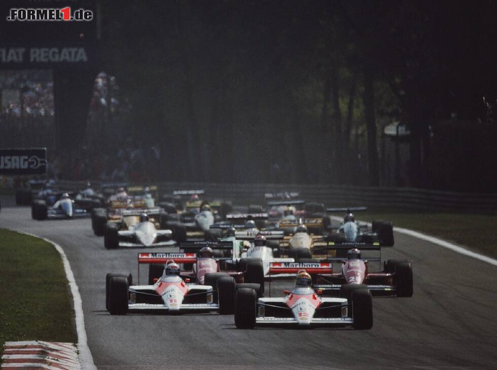Foto zur News: Ayrton Senna, Alain Prost