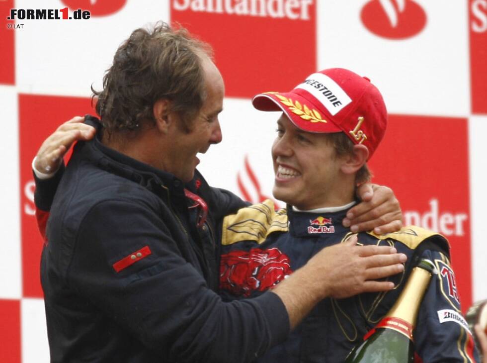 Foto zur News: Gerhard Berger, Sebastian Vettel