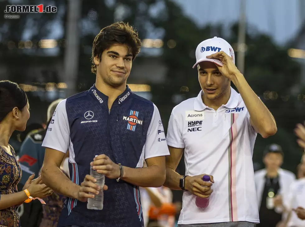 Foto zur News: Lance Stroll, Esteban Ocon